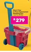 Kids N Play 6 Piece Super Market Shopping Cart