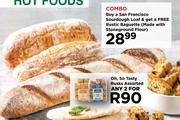 San Francisco Sourdough Loaf & Get A Free Rustic Baguette Made With Stoneground Flour-Combo