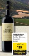 Kanonkop Kadette Cabernet Sauvignon-6 x 750ml