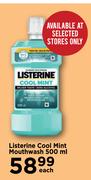 8Listerine Cool mint MouthWash-500ml Each