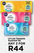 fLil-Lets Tampons Assorted-For Any 2 x 16s