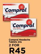 6Compral Headache Tablets-For 2 x 24s