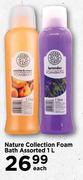 1Nature Collection Foam Bath Assorted-1Ltr Each