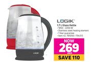 Logik 1.7L Glass Kettle-Each