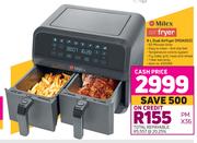 Milex 8L Dual Airfryer MDA002