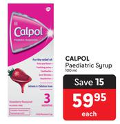 Calpol Paediatric Syrup-100ml Each