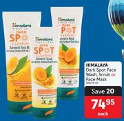 Himalaya Dark Spot Face Wash, Scrub Or Face Mask-100/75ml