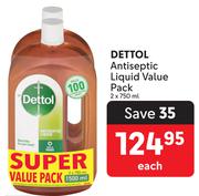 Dettol Antiseptic Liquid Value Pack-2 x 750ml