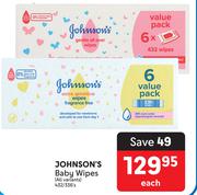 Johnson's Baby Wipes (All Variants)-432/336's Each