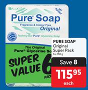 Pure Soap Original Super Pack-6 x 150g Each