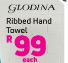Glodina Ribbed Hand Towel-Each