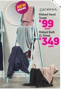 Glodina Ribbed Hand Towel-Each