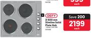 Defy 600mm Slimline Solid Plate Hob DHD 399-Each