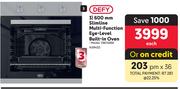 Defy 600mm Slimline Multi Function Eye Level Built In Oven DBO486E-Each