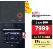 Defy 600mm Slimline Oven & Hob Box Set DCB896E-Per Set