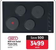 Defy 820mm Solid Plate Hob DHD 416-Each