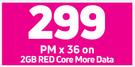 2 x Samsung Galaxy A13 Smartphone-On 2GB Red Core More Data + On Promo 70