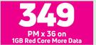 2 x Oppo A16s 4G Smartphone-On 1GB Red Core More Data + On Promo 70