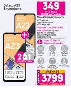 2 x Samsung Galaxy A23 Smartphone-On 2GB Red Core More Data + On Promo 70