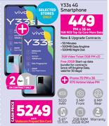 2 x Vivo Y33s 4G Smartphone-On 1GB Red Top Up Core More Data + On Promo 70