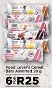 Food Lover's Cereal Bars Assorted-For 6 x 28g