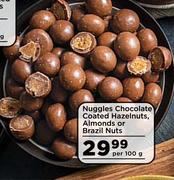 Nuggles Chocolate Coated Hazelnuts, Almonds Or Brazil Nuts-Per 100g
