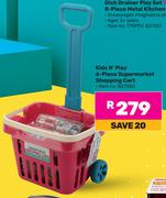 Kids N Play 6 Piece Super Market Shopping Cart