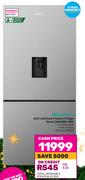 Hisense 463 Ltr Bottom Freezer Fridge Silver H610BS-WD