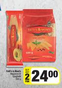Fatti's & Moni's Macaroni Or Spaghetti-For Any 2 x 500g