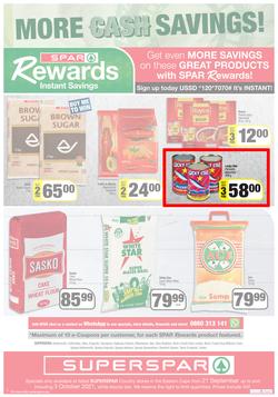 SUPERSPAR COUNTRY EASTERN CAPE (21 September - 3 October 2021) Valid In Butterworth, Cofimvaba, Daku, Engcobo, Kwantu, Ndu, New Brighton, Zonke, Georgious, page 8