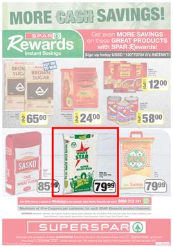 SUPERSPAR COUNTRY EASTERN CAPE (21 September - 3 October 2021) Valid In Butterworth, Cofimvaba, Daku, Engcobo, Kwantu, Ndu, New Brighton, Zonke, Georgious, page 8