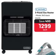 Cadac 3 Panel Gas Heater 943-BLACK