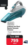 Black + Decker Lithium-Ion Dust Buster Vacuum Cleaner WDA315J-QW