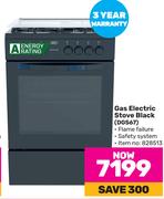 Defy Gas Electric Stove Black DGS67