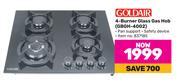 Goldair 4 Burner Glass Gas Hob GBGH-4002