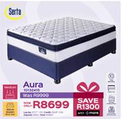 Serta Aura 152cm Queen Bed Set