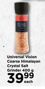 Universal Vision Coarse Himalayan Crystal Salt Grinder-400g Each