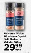Universal Vision Himalayan Crystal Salt Shaker Or Grinder-100g Each