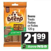 Beeno Treats Flatties Or Rolies-120g Each