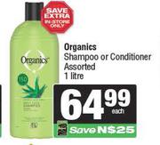 Organics Shampoo Or Conditioner Assorted-1L Each