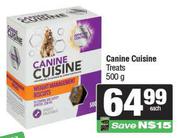 Canine Cuisine Treats-500g Each