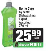 Home Care By Spar Dishwashing Liquid Assorted-750ml Each