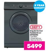 Defy 5Kg Air Vented Tumble Dryer DTD230