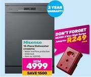 Hisense 13 Place Dishwasher H13DETG