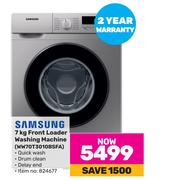 Samsung 7Kg Front Loader Washing Machine WW70T3010BSFA