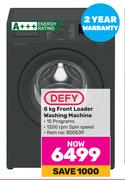 Defy 8Kg Front Loader Washing Machine