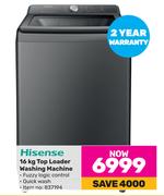 Hisense 16Kg Top Loader Washing Machine