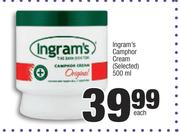 Ingram's Camphor Cream(Selected)-500ml Each