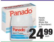 Panado Tablets (Blister Box Or Securitainer)-24s Each