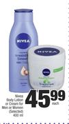 Nivea Body Lotion Or Cream For Men Or Women(Selected)-400ml Each